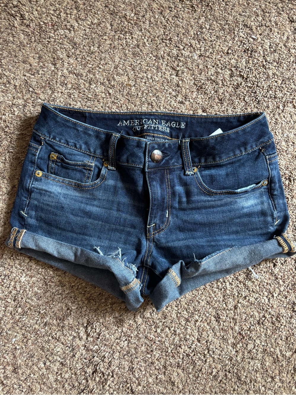 American eagle mid rise Jean shorts